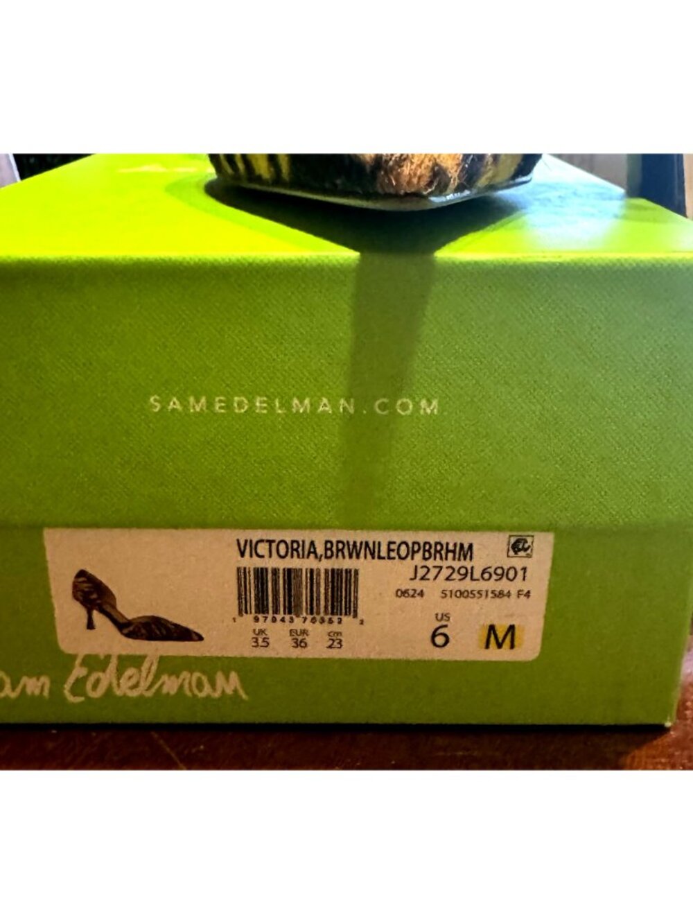 Sam Edelman Victoria Leopard Print DOrsay Heels Womens Size 6 M New - Picture 2 of 11